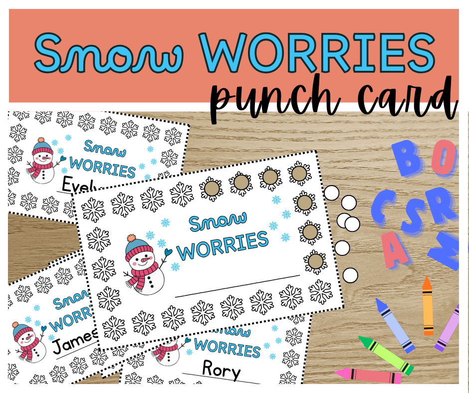 Positive Incentive Winter Punch Card - Snow Worries